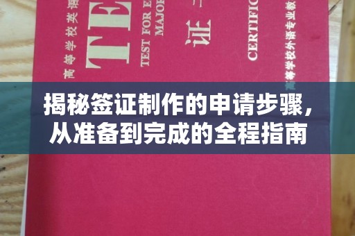 永顺揭秘签证制作的申请步骤，从准备到完成的全程指南
